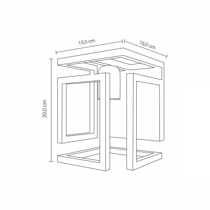 Arandela-Box-Vazado