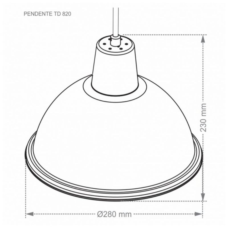 Pendente-Vermelho-Design-TD820-Taschibra