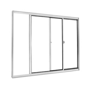 Janela Correr 1,00x1,00 2 Folhas Vidro Liso Palac Esquadria Lider