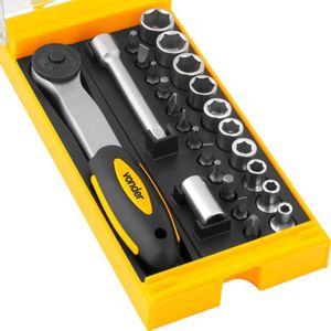 Jogo de Soquete Sextavados 1/4" 25 Peças Vonder