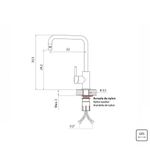 Misturador-Monocomando-194520-32-Inox-Angolare-Gold-Tramontina