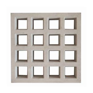 Cobogó 16 Furos 39x39cm Cinza Stoneplus