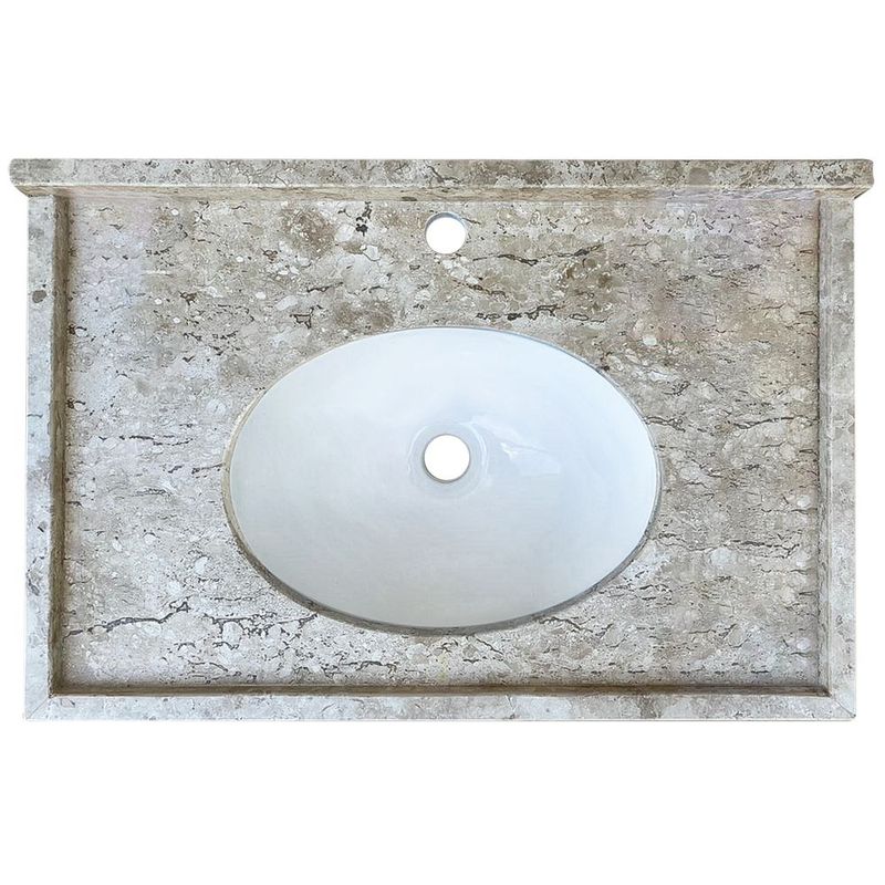 Lavatorio-60x40cm-com-Cuba-de-Marmore-Travertino-Mais-Pedra