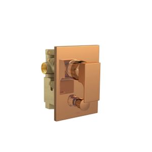 Misturador Monocomando De Chuveiro 4 Vias Com Desviador Para Banheira Unic Red Gold Deca