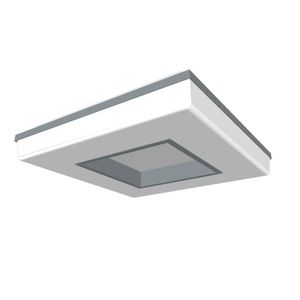 Plafon Led Sobrepor 30W Quadrado Wide 3000K Amarela New Line Quality