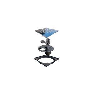 Grelha Quadrada 150mm Polida com Acesso Novii Linear