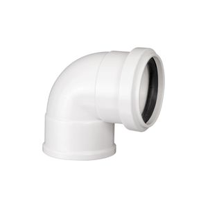 Joelho 90° com Anel de Vedação para Esgoto 40mm Branco Krona
