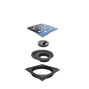 Grelha Quadrada 100mm Polida com Acesso Novii Linear