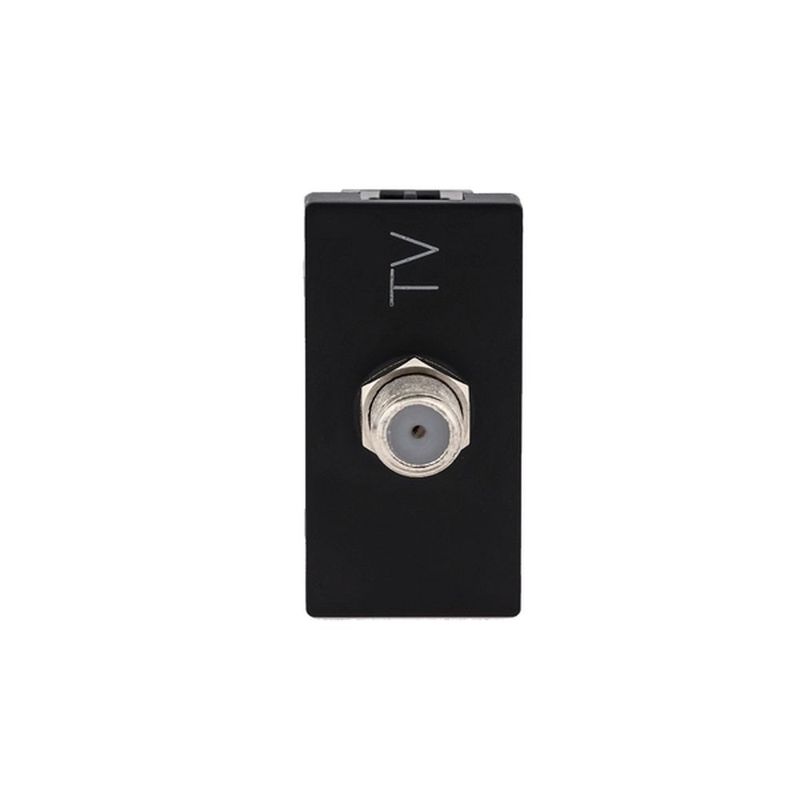 Modulo-Tomada-Antena-para-TV-Tipo-F-Preto-Plus-Pial
