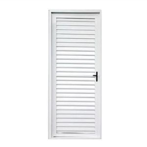 Porta Veneziana 210x80cm Esquerda Branca Líder Esquadria
