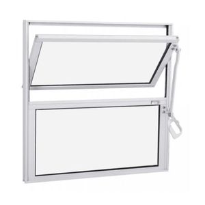 Vitrô Basculante 40x60cm Vidro Mini Boreal Branco Líder Esquadria