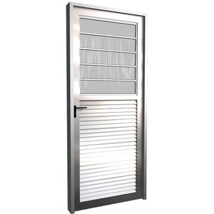 Porta de Giro Duplo Basculante 220x100cm Natural Quality