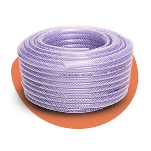 Mangueira Trançada 1/2" 20mm Transparente Com 10m Quality Esquadria