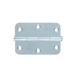 Dobradiça 4042 Zincado Pino Cravado Canto Redondo 3" Metalvi