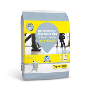 Argamassa Porcelanato Interno Branco 15kg Quartzolit