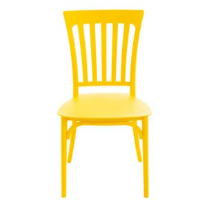 Cadeira Robust Seven Amarela Forte Plástico