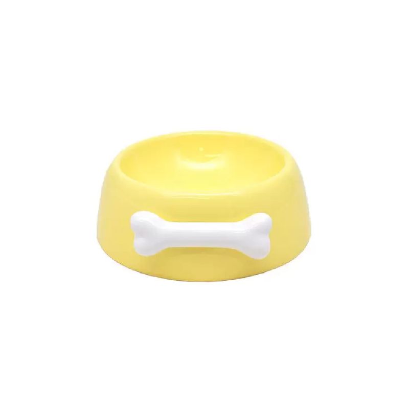 Comedouro-Doggi-Giallo-Chiaro-400ml-Ceramique-Pet