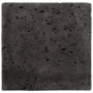 Revestimento 20x20X1,2cm Travertine 20 Carvão Gauss
