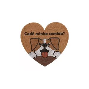 Tapete Capacho De Vinil Pet 55X60cm Heart Kapazi