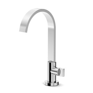 Torneira de Mesa para Lavatório Bica Alta Flow Soft Cromada Celite