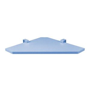 Prateleira de Canto Azul Serenity com Suporte Kids 35X35cm Prat-K