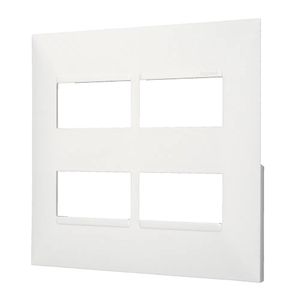 Placa 2P + 2P Separados Branco Pial Plus+