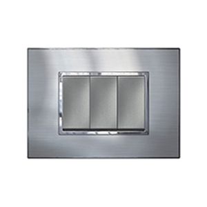 Placa 4x2 3p Stainless Steel Reflective Smart Pial