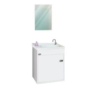 Gabinete 47x30cm Kit Show Branco Com Espelho Policlass