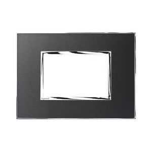 Placa 4x2 3p Black Reflective Smart Pial