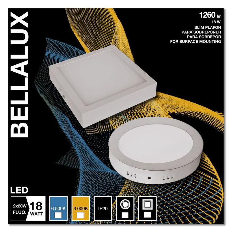 Plafon-Led-18W-Sobrepor-Quadrado-865-Branco-Bellalux-Osram