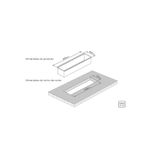 Canal Organizador 60X18cm 94534/001 Aço Inox Tramontina