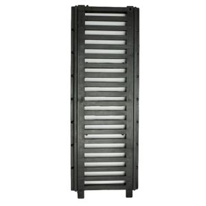 Grelha Linear com Aro 10X50 Preta Jmais