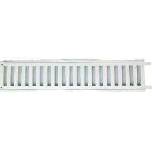 Grelha Linear com Aro 10X50 Branca Jmais