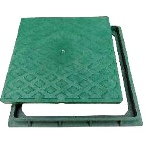 Tampa com Aro 50x50cm Verde Simples Jmais