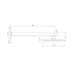 Chuveiro-com-Tubo-de-Parede-Quadrado-Black-Matte-Deca
