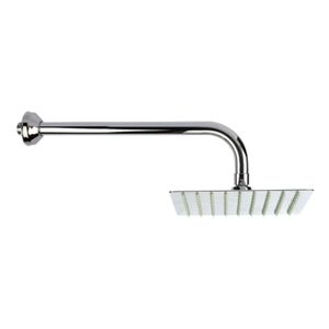 Chuveiro Quadrado 200mm Latão Cromado Aço Inox Jackwal