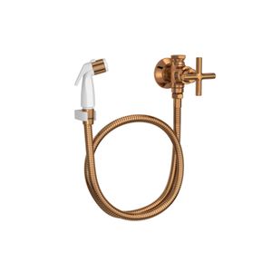 Ducha Higiênica com Registro e Derivação Gatilho Duna Clássica Red Gold Deca