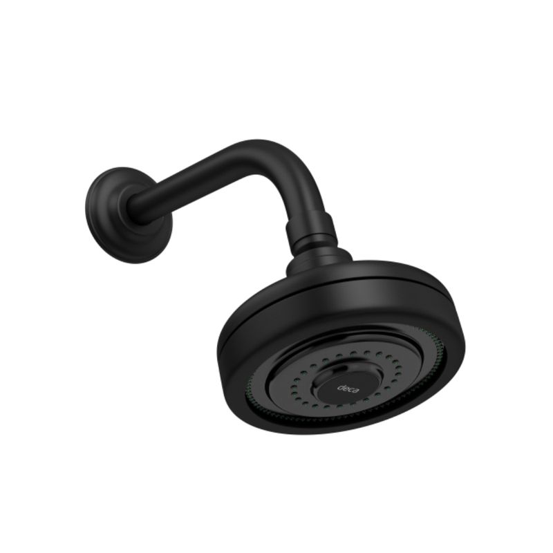 Chuveiro-com-Tubo-de-Parede-Acqua-Plus-Black-Matte-Deca