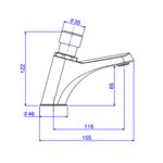 Torneira-De-Mesa-Para-Lavatorio-Fechamento-Automatico-Bica-Baixa-Decamatic-Eco-Cromada-Deca