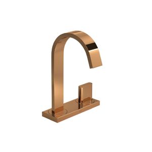 Torneira De Mesa Para Lavatório Com Chapa Bica Alta Polo Red Gold Deca
