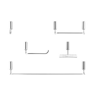 Kit de Acessórios Idea com 5 Peças Cromado Docol