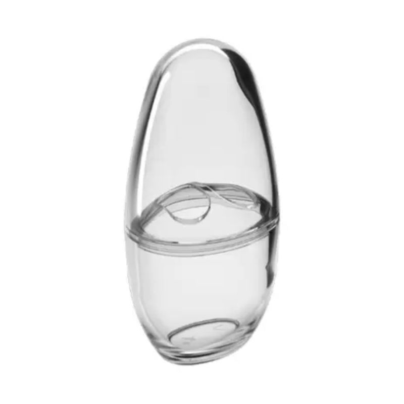 Porta Escova com Tampa Spoom Cristal Coza