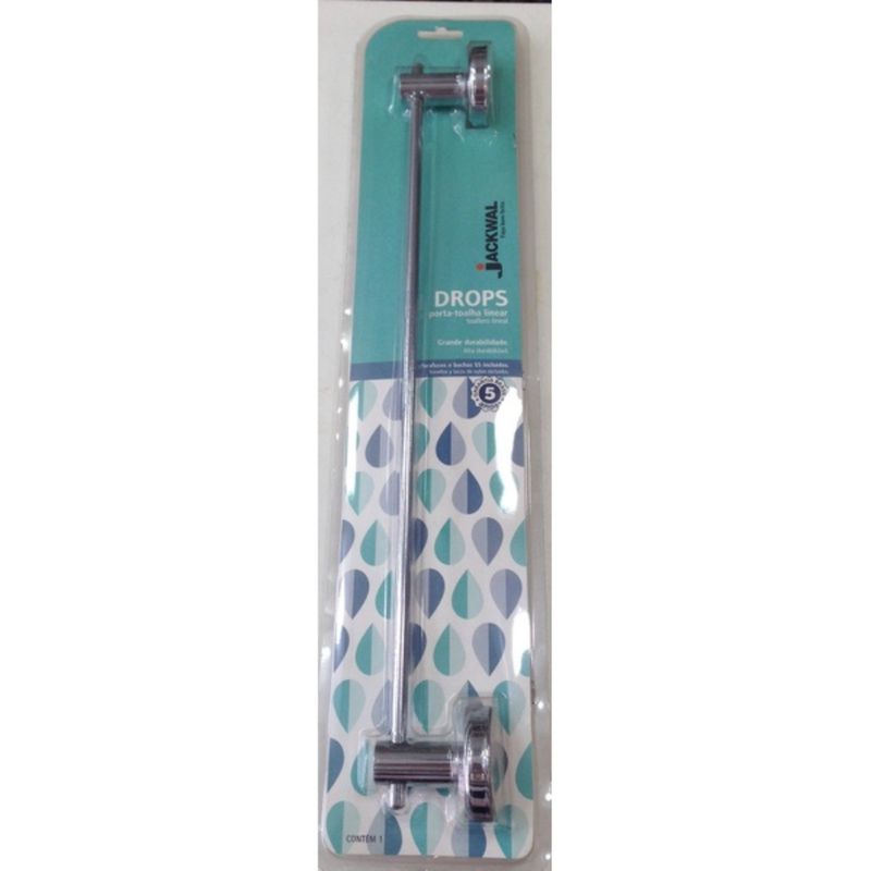Porta-Toalha-Linear-40cm-Drops-Jackwal
