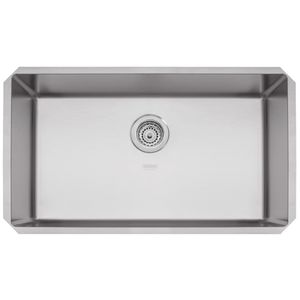 Cuba De Embutir 74X44 Com Válvula Aço Inox Scotch Brite 70 U Design Collection Quadrum Undermount Tramontina