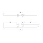 Porta-Toalha-70cm-Dupla-Slim-Black-Matte-Deca