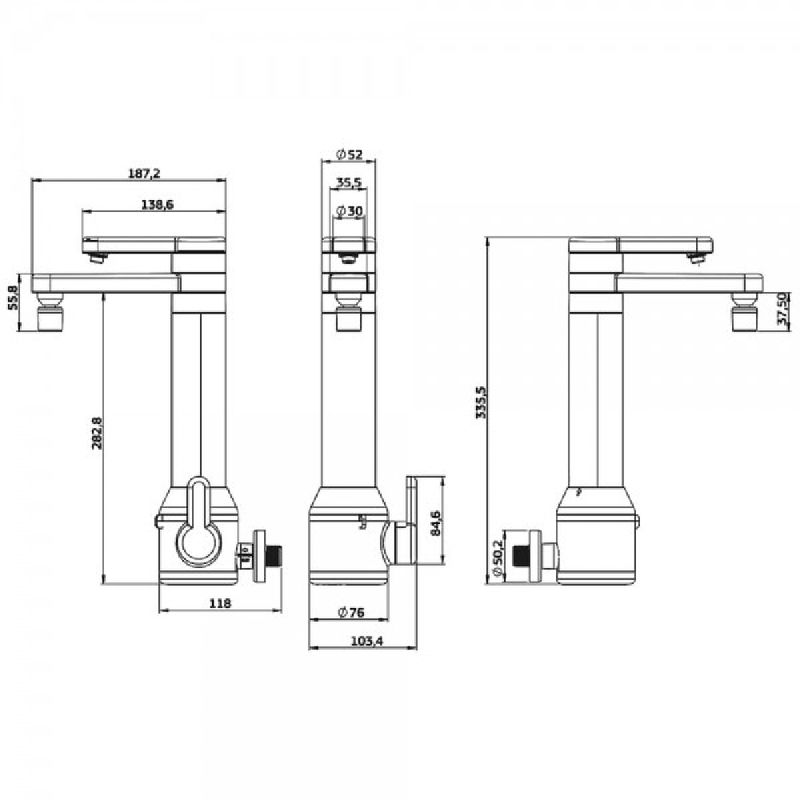 Torneira-Eletronica-de-Parede-220V-com-Purificador-Puravitta-Branco-Hydra-731676