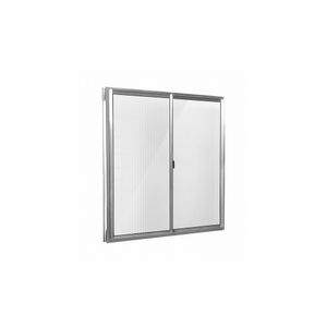 Janela de Correr 1,00x80 Vidro Canelado Natural Quality
