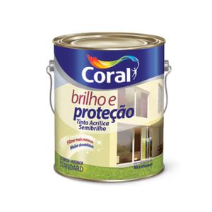 Tinta Brilho e Protecão Semibrilho Branco 3,6L Coral