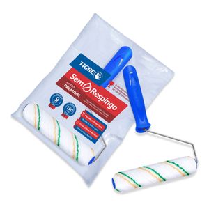 Rolo de Lã Antirrespingo 15cm 1375 com Suporte Tigre