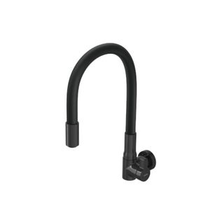 Torneira De Parede Para Cozinha 1168 Hydramotion Preta Hydra Corona
